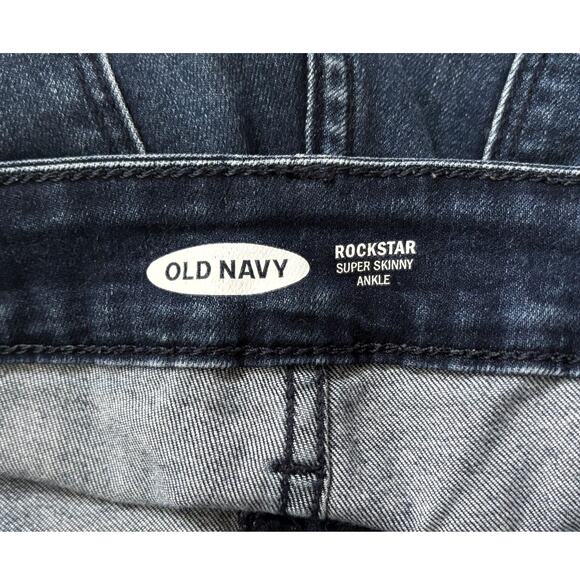 Old Navy Dark Wash Skinny Ankle Jeans Womens Size 10 - Picture 3 of 8